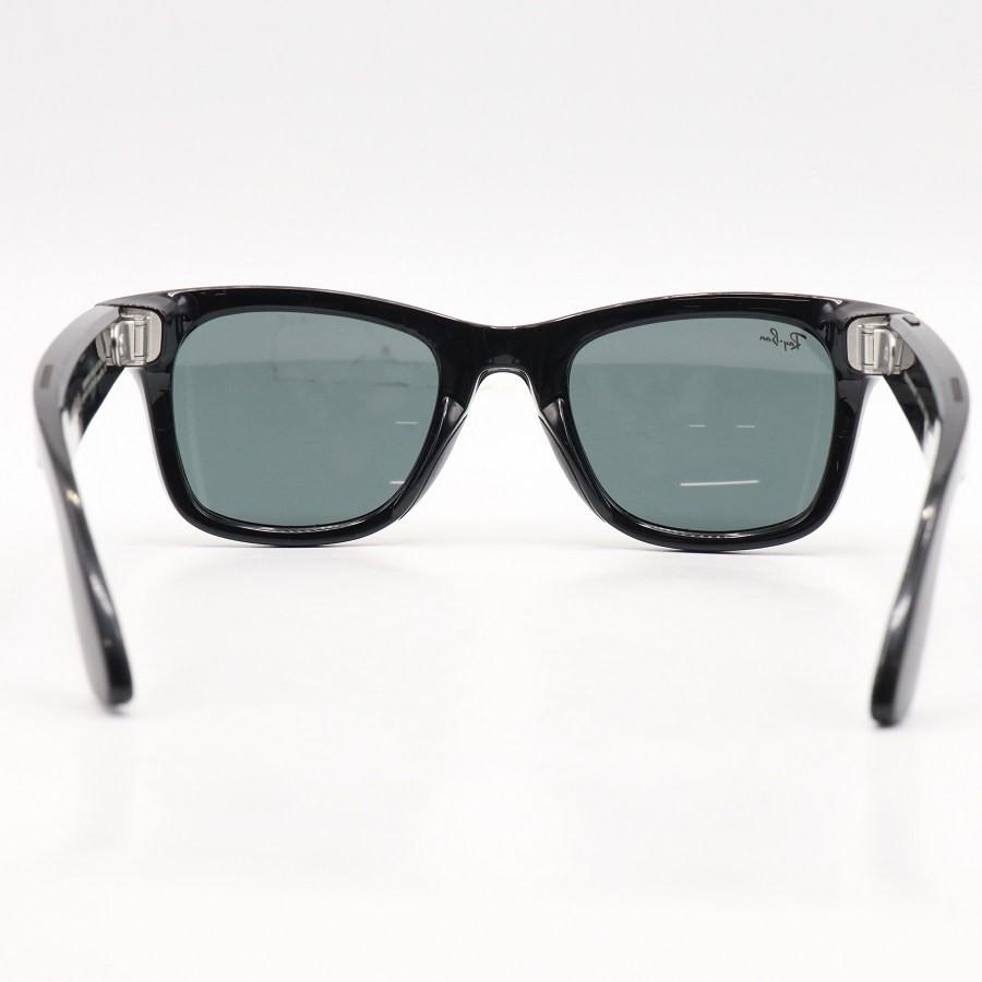 【ボーナスストア+5％】Ray-Ban Meta Wayfarer RW4006 601/7150 シャイニーブラック/G15 グリーン 電子機能付きサングラス レイバン メタ 本体 |  | 02