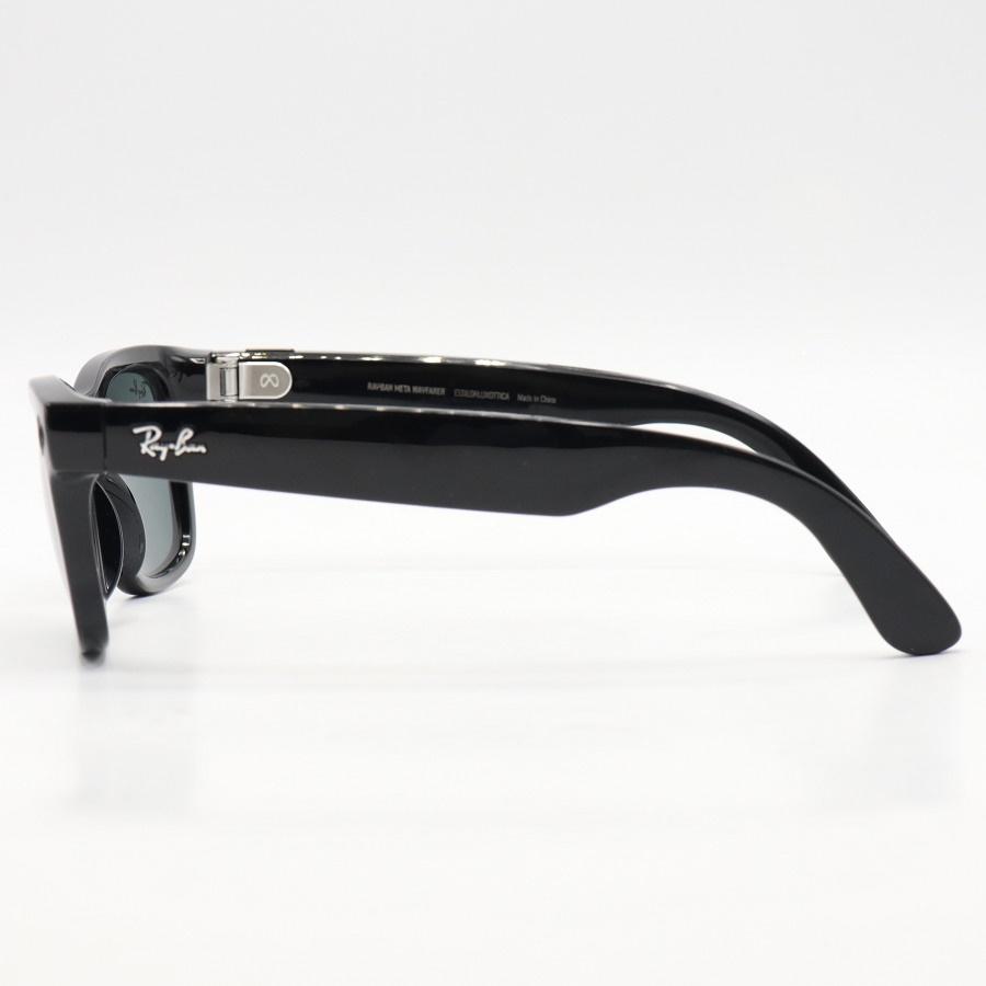 【ボーナスストア+5％】Ray-Ban Meta Wayfarer RW4006 601/7150 シャイニーブラック/G15 グリーン 電子機能付きサングラス レイバン メタ 本体 |  | 03