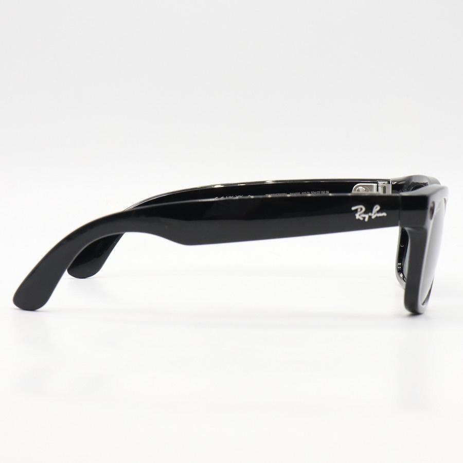 【ボーナスストア+5％】Ray-Ban Meta Wayfarer RW4006 601/7150 シャイニーブラック/G15 グリーン 電子機能付きサングラス レイバン メタ 本体 |  | 04