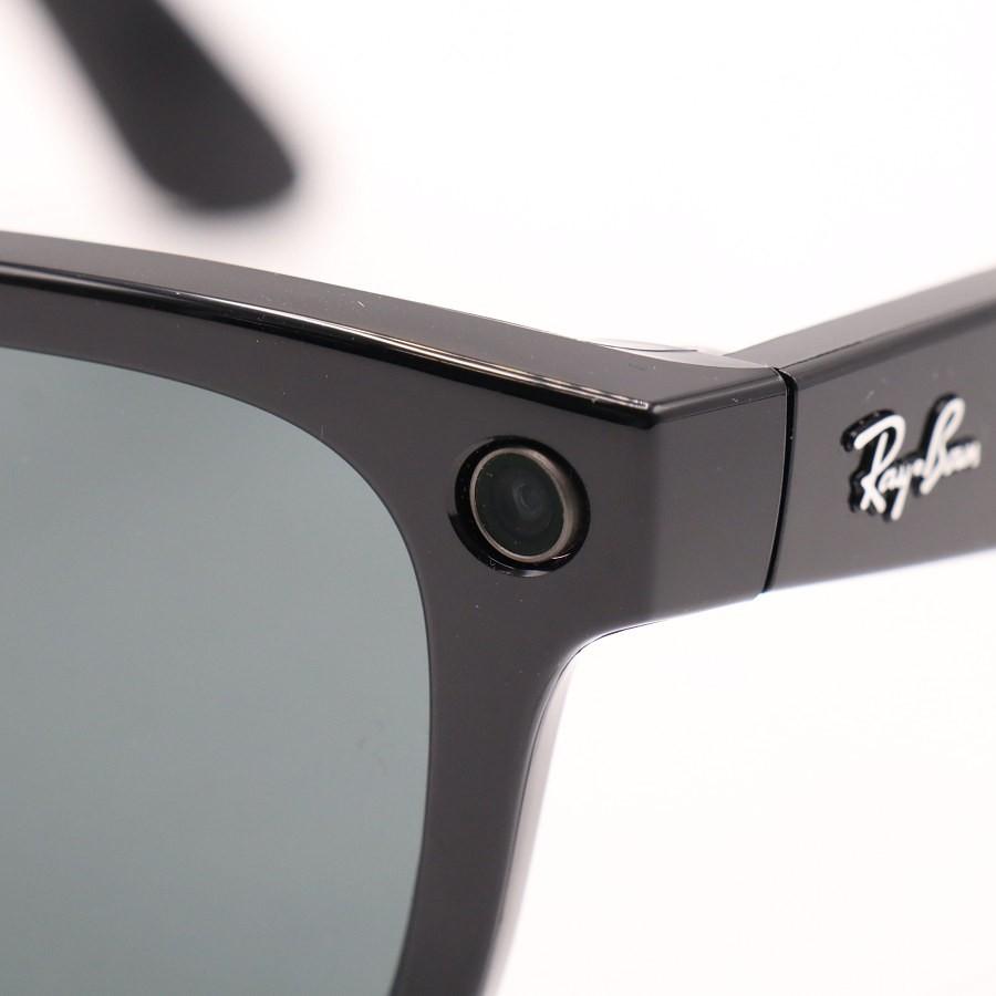 【ボーナスストア+5％】Ray-Ban Meta Wayfarer RW4006 601/7150 シャイニーブラック/G15 グリーン 電子機能付きサングラス レイバン メタ 本体 |  | 05