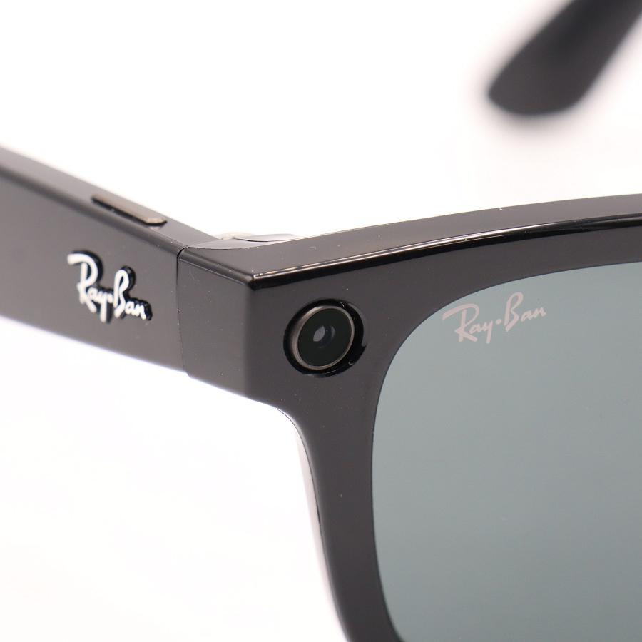 【ボーナスストア+5％】Ray-Ban Meta Wayfarer RW4006 601/7150 シャイニーブラック/G15 グリーン 電子機能付きサングラス レイバン メタ 本体 |  | 06