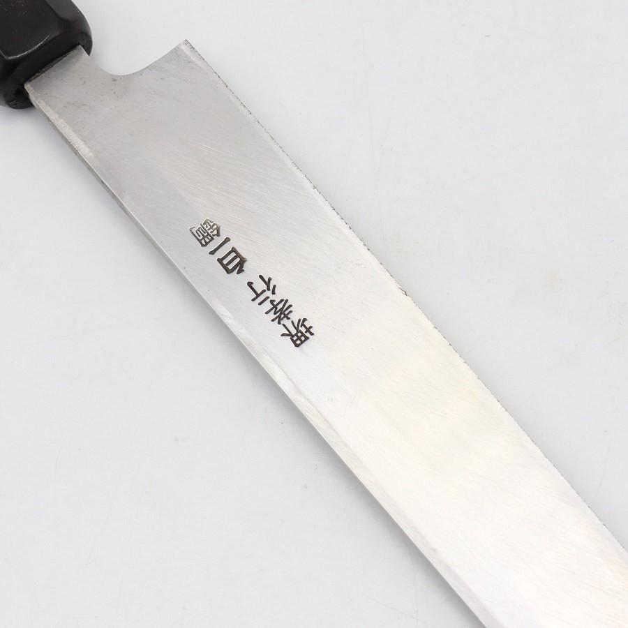 【ボーナスストアPlus】堺孝行 白虎 白一鋼 先丸蛸引包丁 一尺 黒檀八角柄 刃渡り約300mm 和包丁 |  | 07