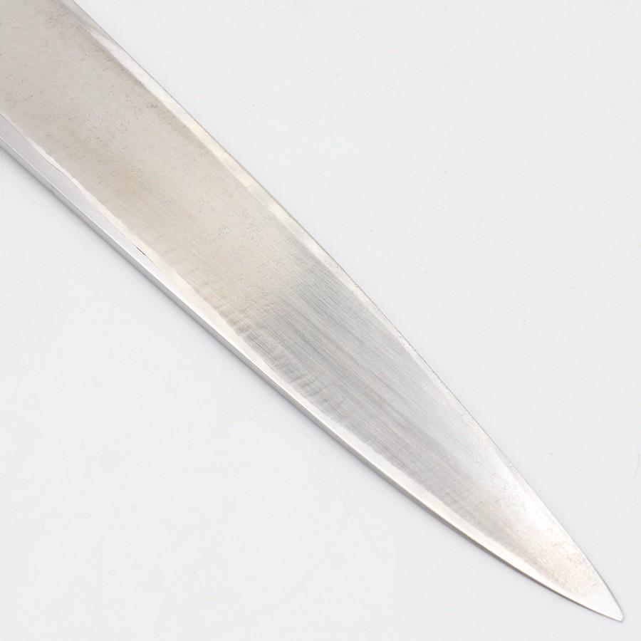 【ボーナスストアPlus】有次 特製 別打 柳包丁 霞 青鋼 九寸 黒檀八角柄 刃渡り約270mm 和包丁 柳刃 |  | 09