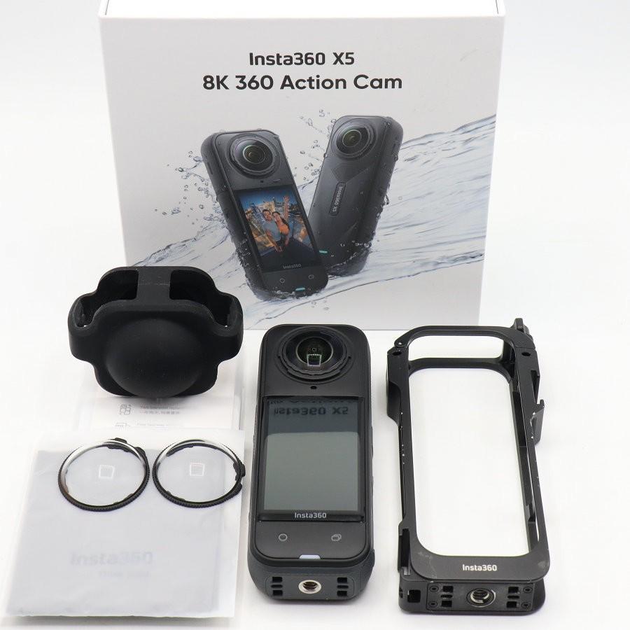 ボーナスストアPlus【美品】Insta360 X5 通常版 CINSAAHA ブラック 360度カメラ アクションカメラ インスタ360 本体 | 