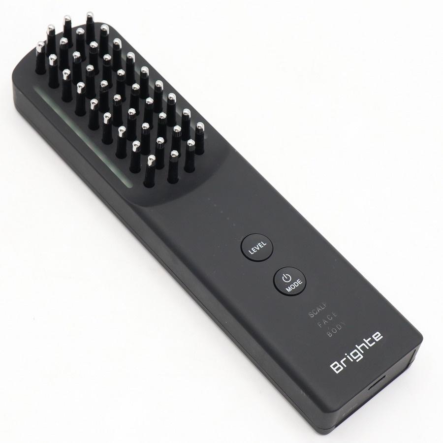 ボーナスストアPlus【美品】Brighte ELEKI BRUSH+ BRT-FSB180 ブラック 美顔器 EMS フェイスケア ブライト エレキブラシ 本体 |  | 01