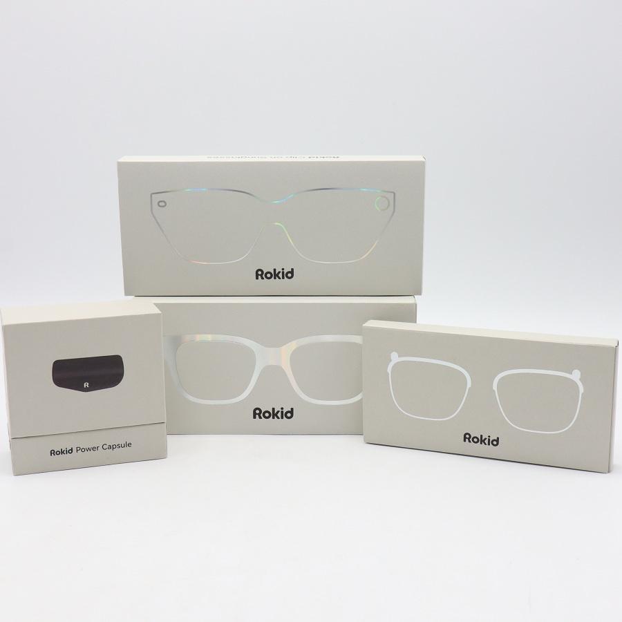 ボーナスストアPlus【美品】Rokid Glasses RV101 追加アクセサリー付属 AI ARスマートグラス 12MPカメラ 翻訳対応 ロキッド 本体 |  | 12
