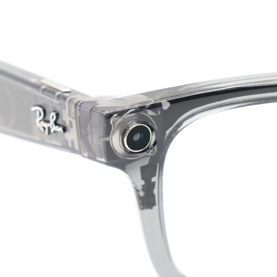 ボーナスストアPlus【美品】Ray-Ban Meta Wayfarer Gen2 SK-1001845-01 シャイニートランスペアレントグレー/クリア |  | 06