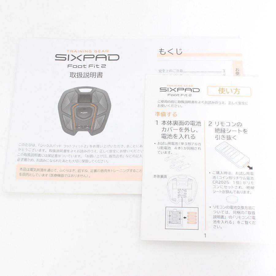 【ボーナスストアPlus】MTG SIXPAD Foot Fit 2 SP-FF2310FA ブラック シックスパッド フットフィット2 本体 |  | 12