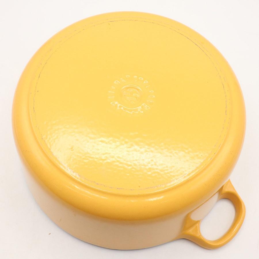 【ボーナスストアPlus】ル・クルーゼ ココット・ロンド 22cm 2501-22-04 サフランイエロー ホーロー 両手鍋 Le Creuset 本体 |  | 03