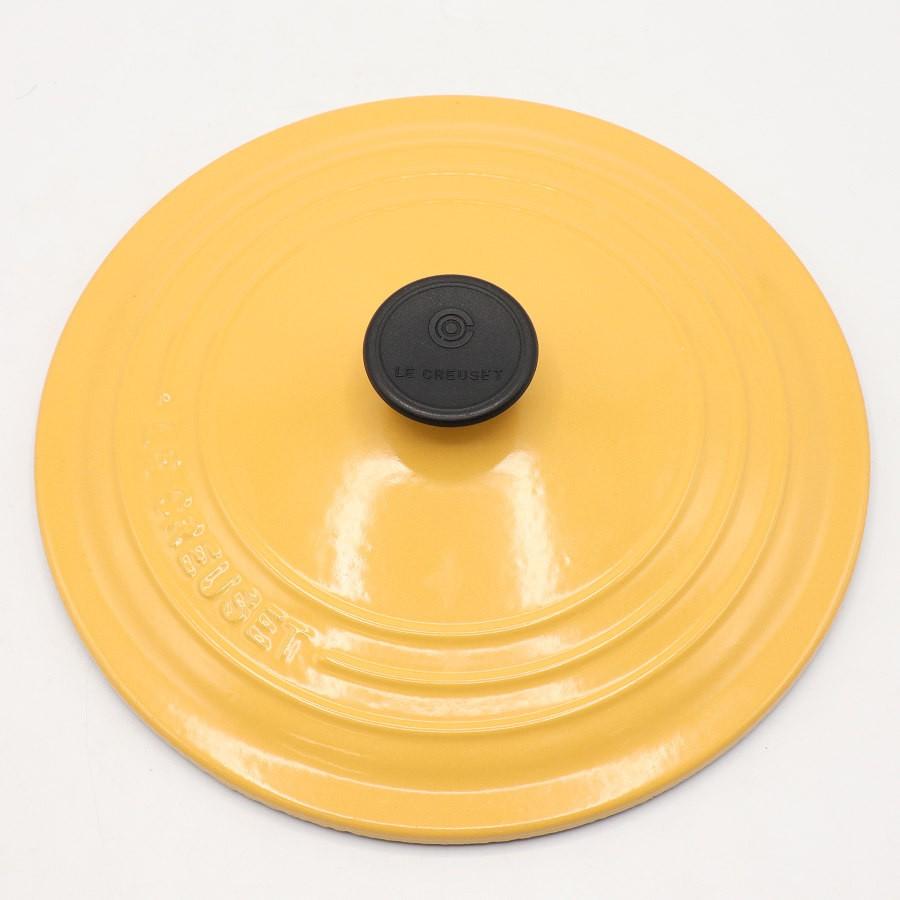 【ボーナスストアPlus】ル・クルーゼ ココット・ロンド 22cm 2501-22-04 サフランイエロー ホーロー 両手鍋 Le Creuset 本体 |  | 06