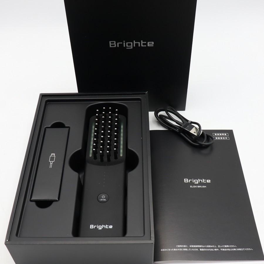 【ボーナスストアPlus】Brighte ELEKI BRUSH BRT-FS145 ブラック 美顔器 EMS フェイスケア ブライト エレキブラシ 本体 | 