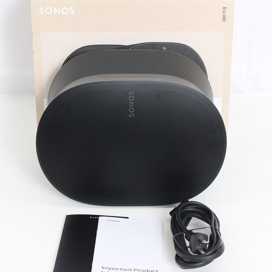 ボーナスストアPlus【美品】Sonos Era 300 E30G1JP1BLK ブラック スマートスピーカー AirPlay 2/ストリーミング/Wi-Fi対応 ソノス 本体 | 