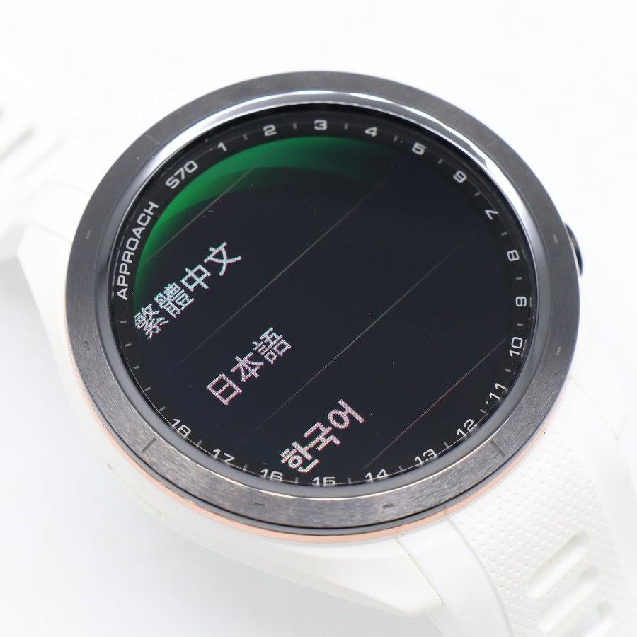 ボーナスストアPlus】GARMIN Approach S70 42mm White 010-02746-20
