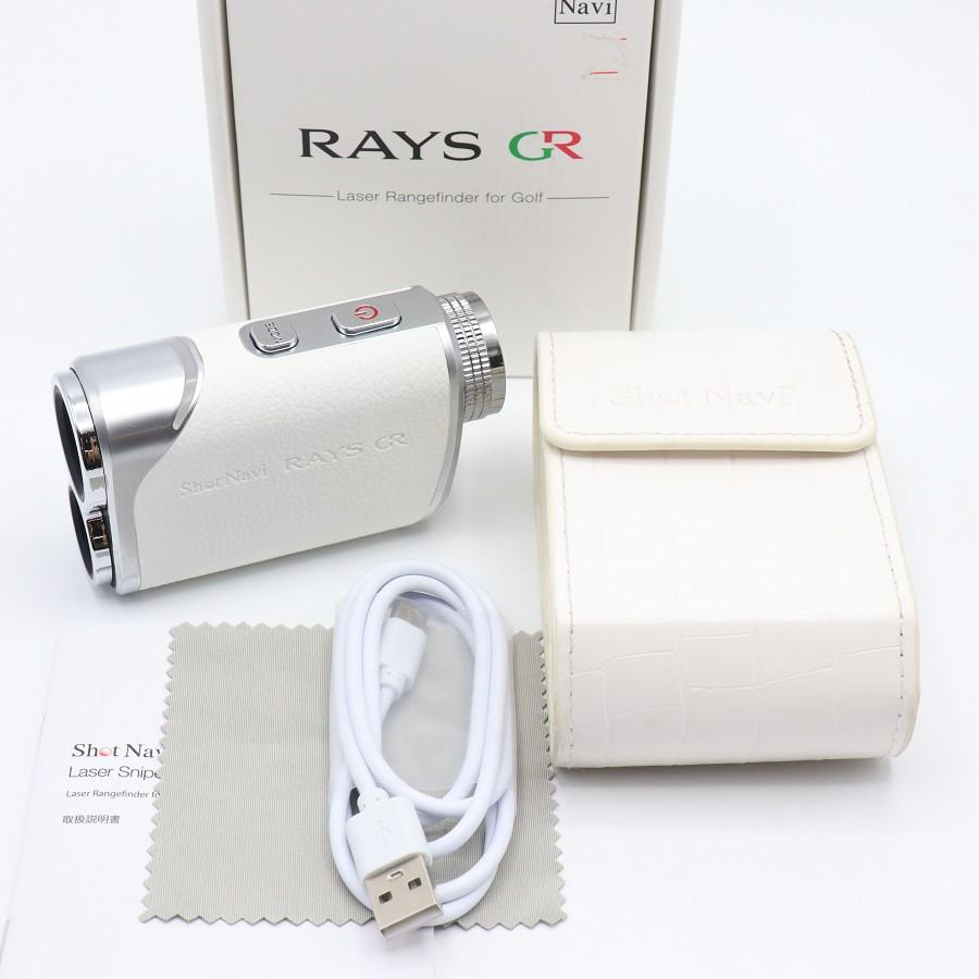 ボーナスストアPlus【美品】ShotNavi Laser Sniper RAYS GR ホワイト レーザー距離計測器 ショットナビ レーザー スナイパー レイズ 本体 | 