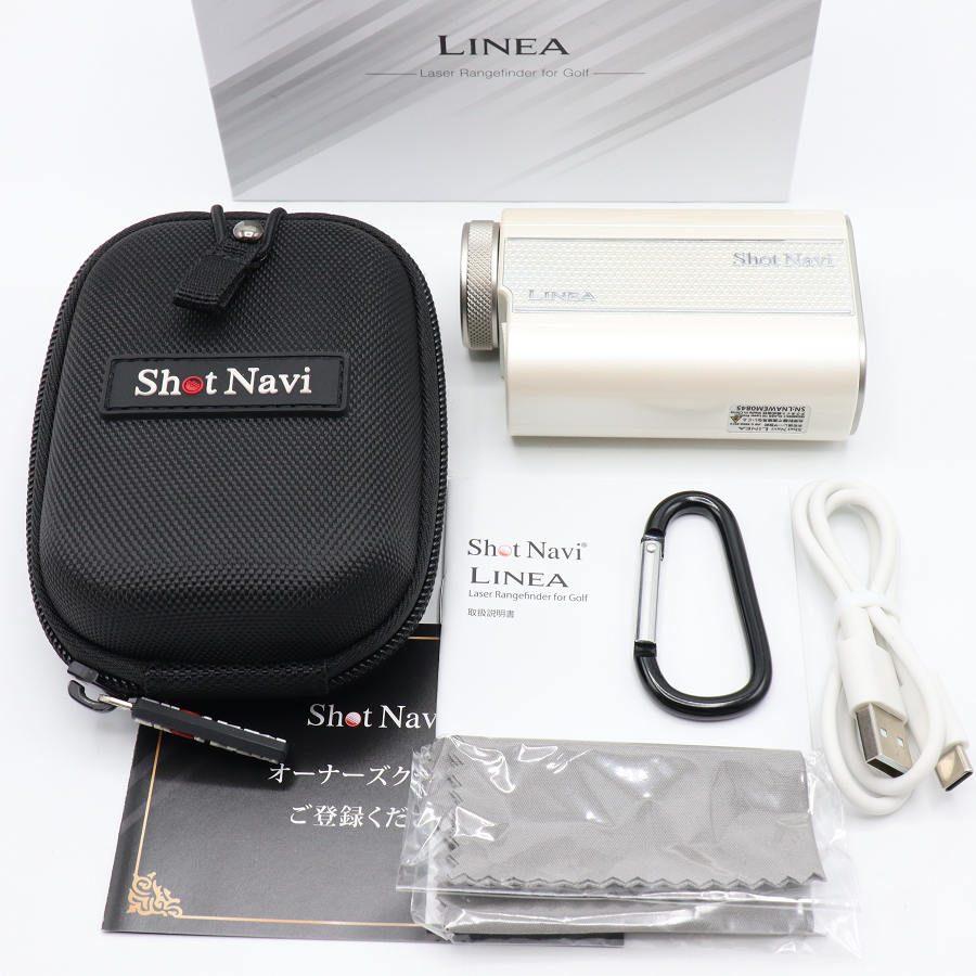 ボーナスストアPlus【美品】ShotNavi LINEA ホワイト GPS距離計測器 ゴルフ ショットナビ リネア 本体 | 