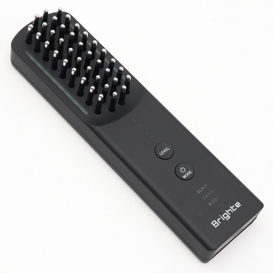 ボーナスストアPlus【美品】Brighte ELEKI BRUSH+ BRT-FSB180 ブラック 美顔器 EMS フェイスケア ブライト エレキブラシ 本体 |  | 01