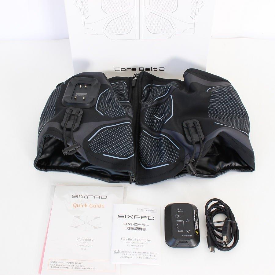 ボーナスストアPlus【美品】MTG SIXPAD Core Belt 2 SE-CB-03B-M ブラック Mサイズ リモコン付き シックスパッド コアベルト 本体 | 