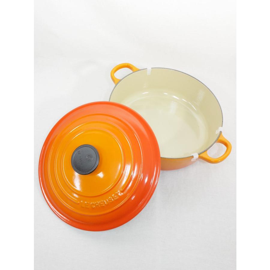 【新品】ル・クルーゼ シグニチャー ココット・ジャポネーズ 24cm オレンジ ホーロー鍋 25052-24-09-02460 | シグニチャー | 02