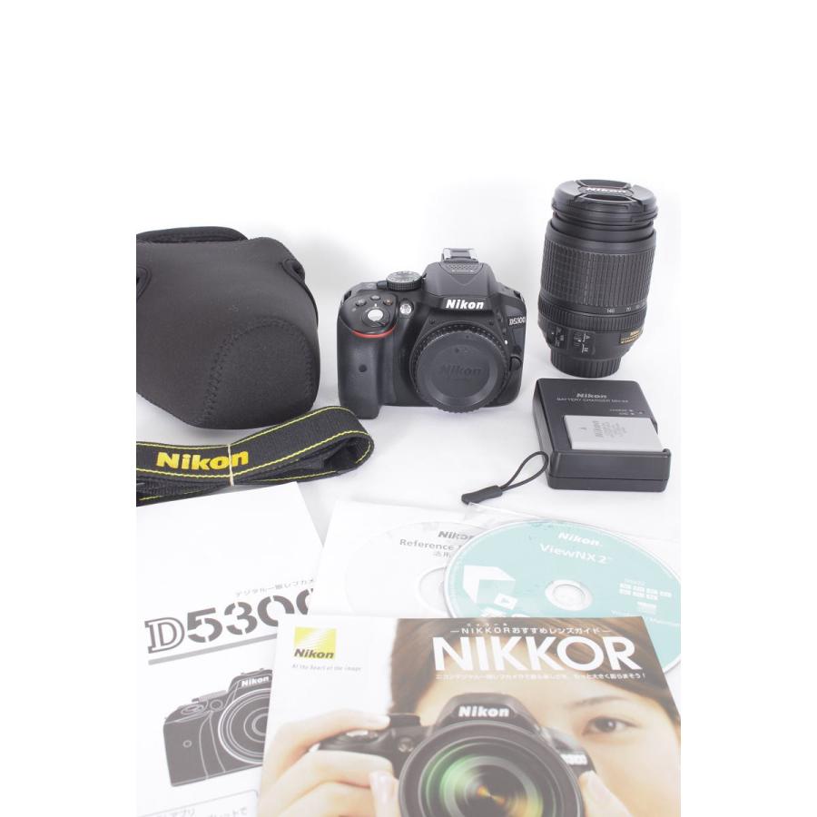 【美品】ニコン D5300 18-140 VR レンズキット デジタル一眼レフカメラ ブラック | D5000