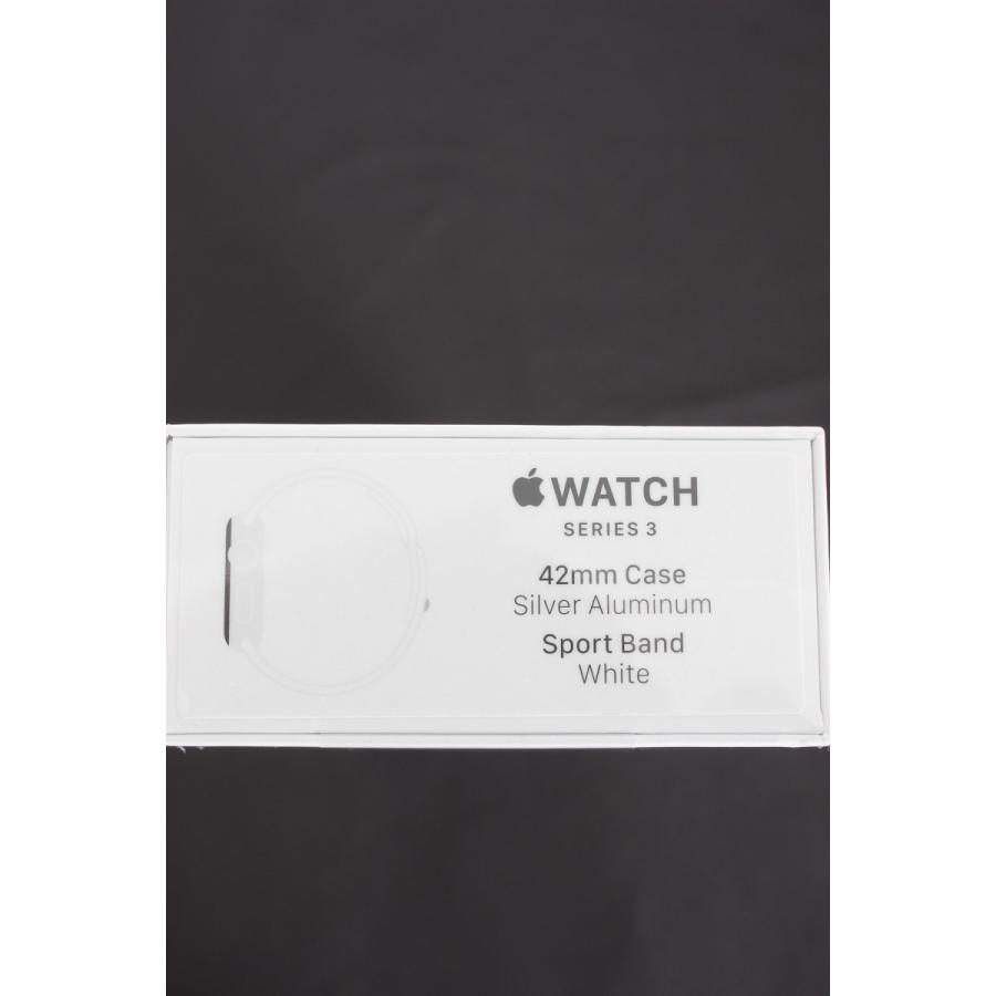 【新品】Apple Watch Series3 42mm MTF22J/A GPS シルバーアルミニウム/ホワイトスポーツバンド 新品 Watch Series3 42mm MTF22J/A GPS 未使用品 傷
