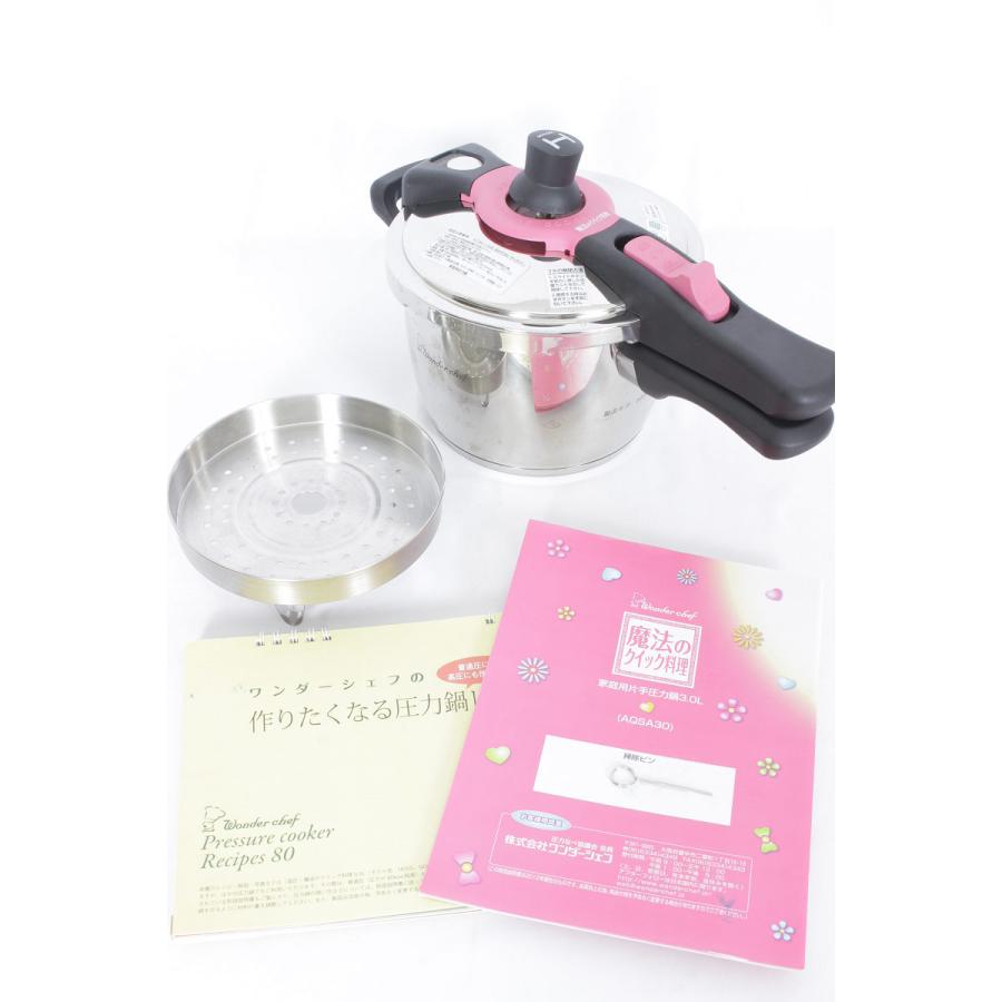 ワンダーシェフ 魔法のクイック料理 Aqsa30 レシピブック付き 3l 家庭用片手圧力鍋 121 リファン Yahoo ショップ 通販 Yahoo ショッピング