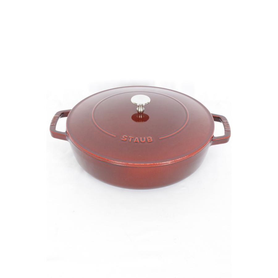 ストウブ ブレイザー ソテーパン 28cm グレナディンレッド ホーロー鍋 | Staub