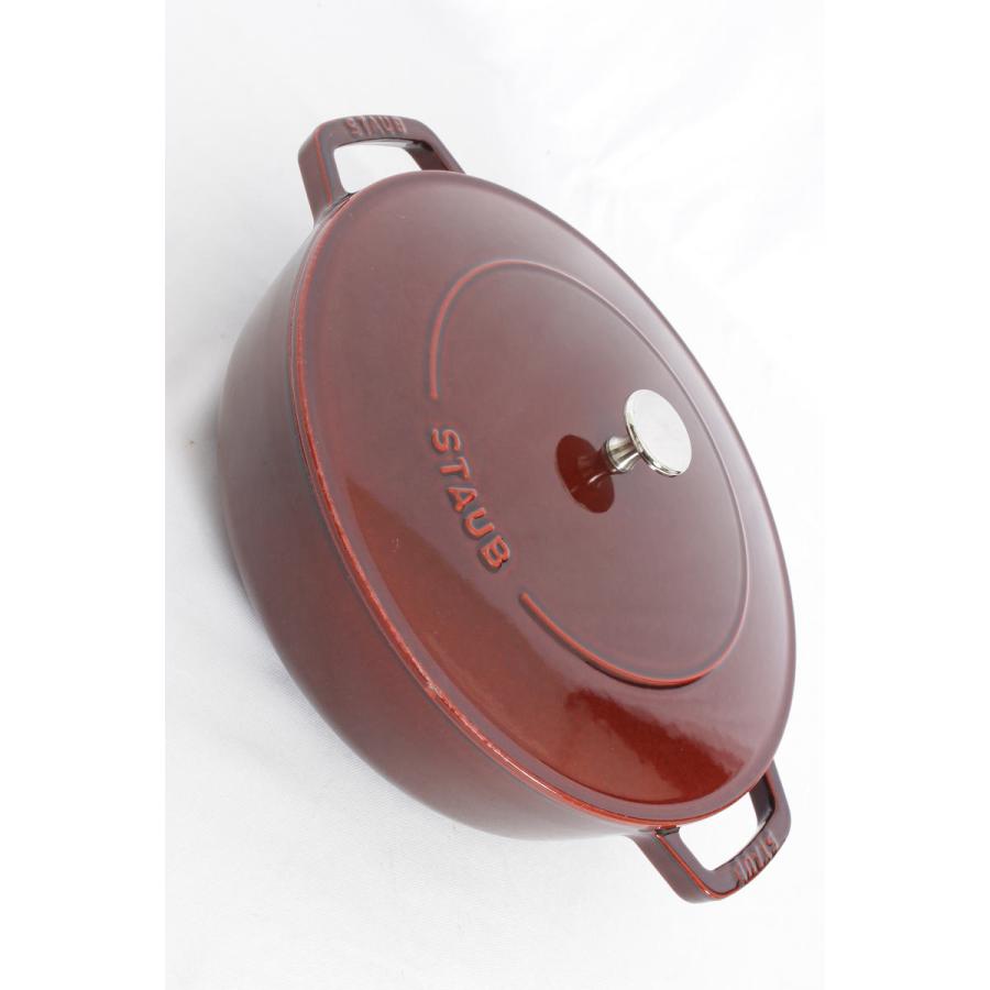 ストウブ ブレイザー ソテーパン 28cm グレナディンレッド ホーロー鍋 | Staub | 01
