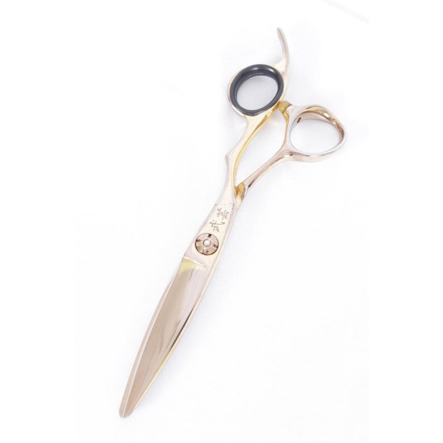 武芸社 HXU57 カットシザー 5.7インチ 笹刃 3Dハンドル カラーコーティング加工 武芸 | 