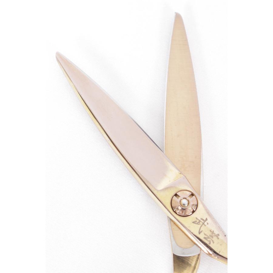 武芸社 HXU57 カットシザー 5.7インチ 笹刃 3Dハンドル カラーコーティング加工 武芸 |  | 03