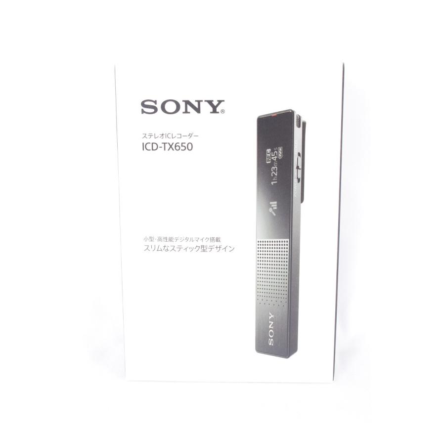 【美品】ソニー ステレオICレコーダー ICD-TX650 ブラック 16GB 大容量メモリー 高性能デジタルマイク内蔵 | SONY | 08