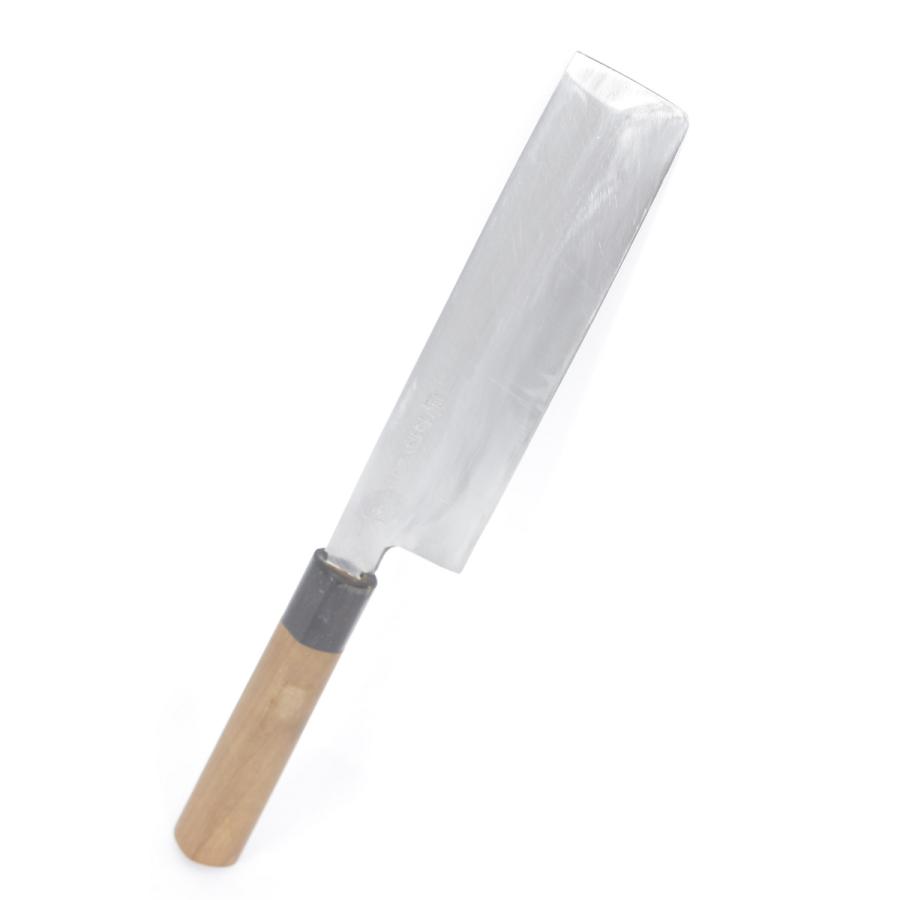 堺刀司 岩国作 菜切薄刃包丁 六寸 栗型柄 刃渡り約190mm 和包丁 | 