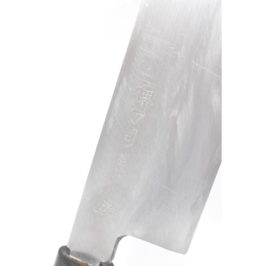 堺刀司 岩国作 菜切薄刃包丁 六寸 栗型柄 刃渡り約190mm 和包丁 |  | 03