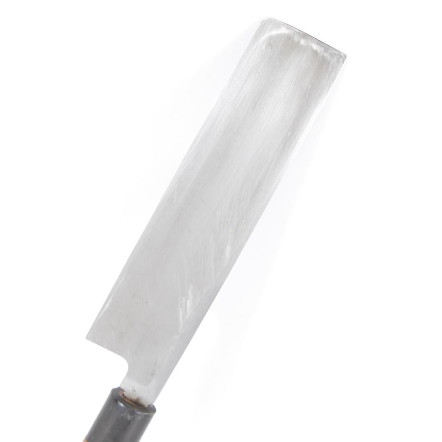 堺刀司 岩国作 菜切薄刃包丁 六寸 栗型柄 刃渡り約190mm 和包丁 |  | 06