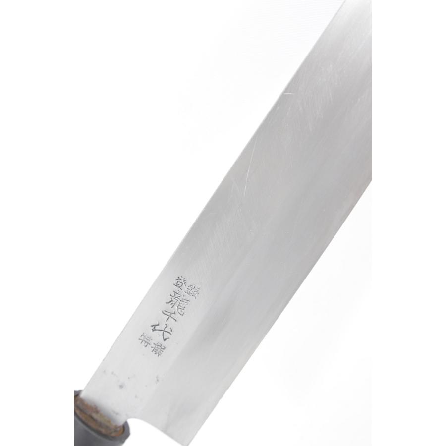 美品】龍千代 特撰 柳包丁 八寸 栗型柄 鞘付 刃渡り約240mm 柳刃 美品】龍千代 特撰 柳包丁 八寸 栗型柄 鞘付 刃渡り約240mm 柳刃