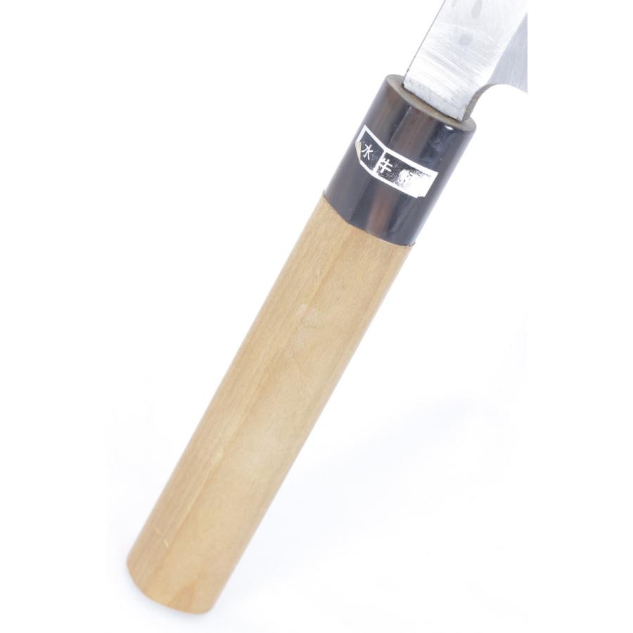 美品】堺一文字 吉光 柳包丁 一尺 栗型柄 鞘付 刃渡り約300mm 柳刃 和