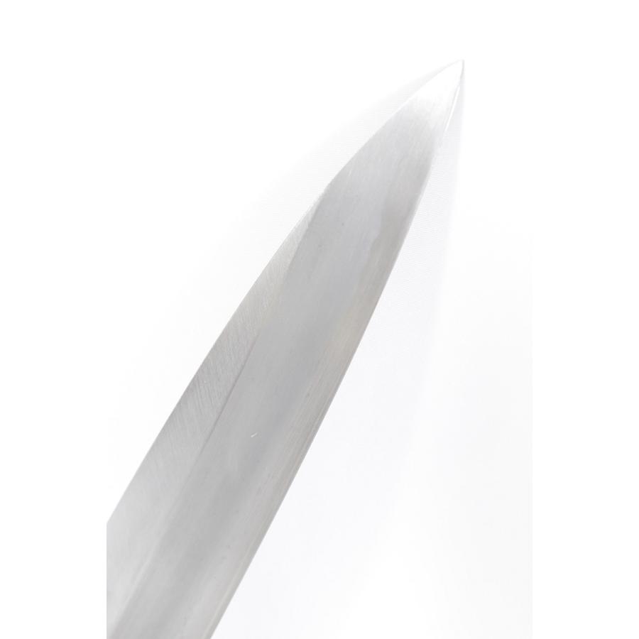 美品】堺一文字 吉光 柳包丁 一尺 栗型柄 鞘付 刃渡り約300mm 柳刃 和