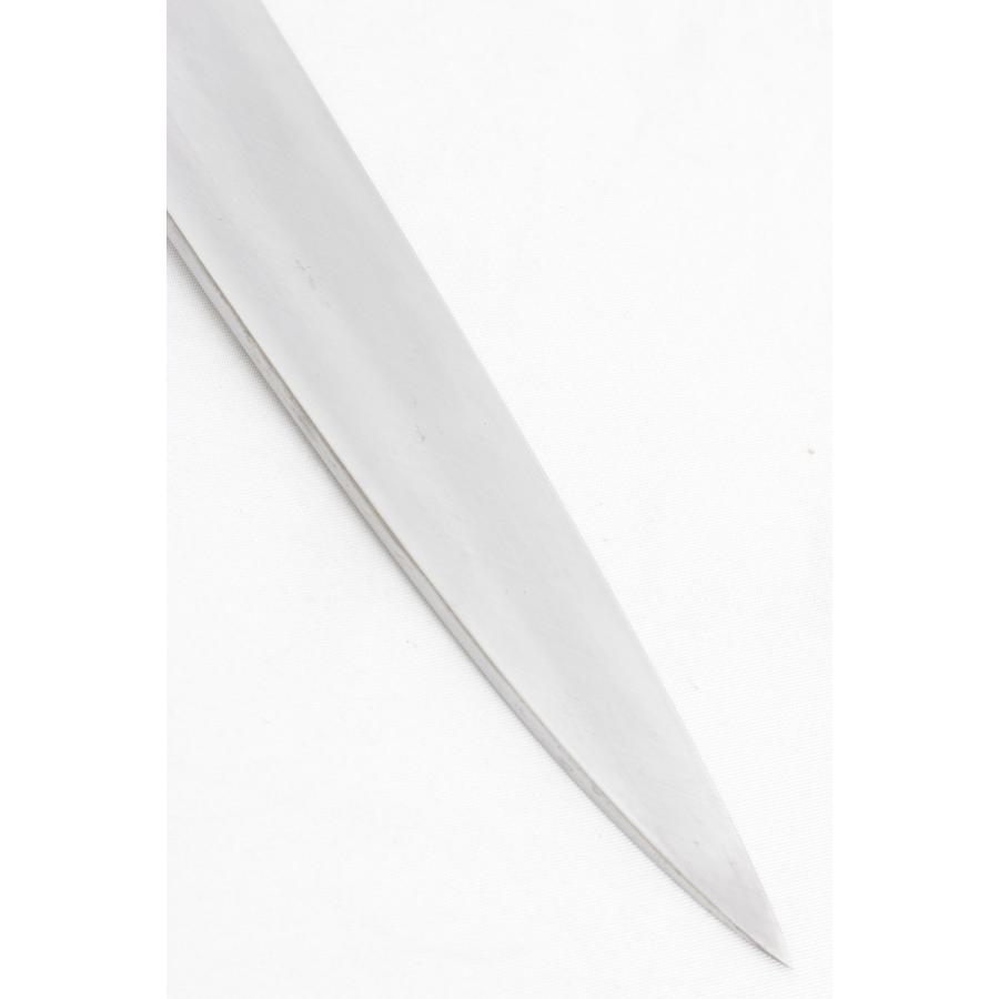 美品】堺一文字 吉光 柳包丁 一尺 栗型柄 鞘付 刃渡り約300mm 柳刃 和