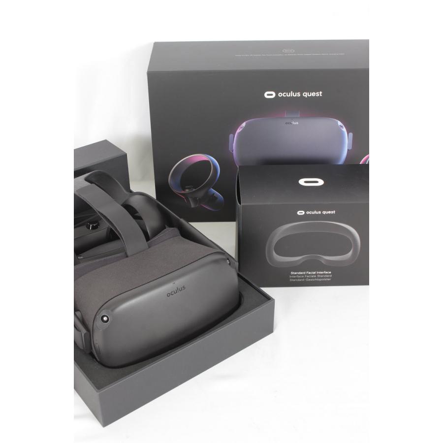 Oculus Quest 64GB VR ヘッドマウントディスプレイ ヘッドセット オキュラスクエスト 新品フェイスカバー付き｜refun
