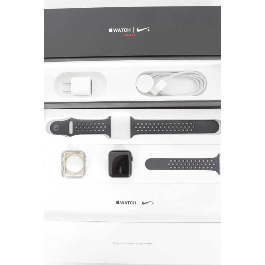 美品】Apple Watch Nike Series3 GPS+Cellularモデル 42mm MQMF2J/A 