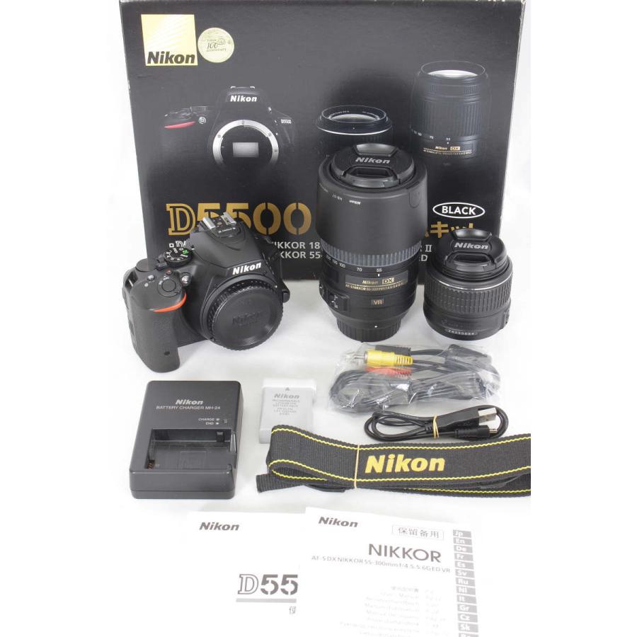 美品】ニコン 一眼レフカメラ D5500 ダブルズームキット : リファン 