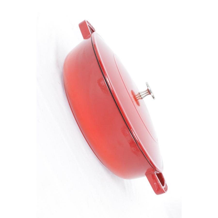 【美品】ストウブ ブレイザー ソテーパン 28cm チェリー 12612806 ホーロー鍋 40511-474-0 | Staub | 03