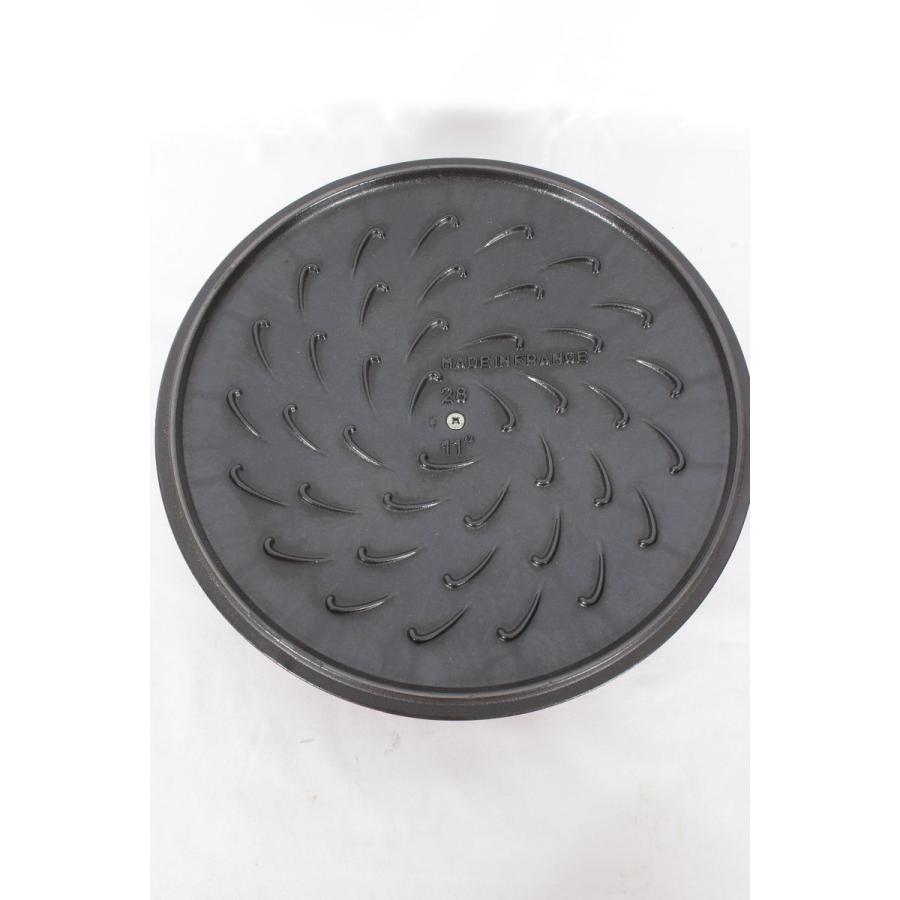 【美品】ストウブ ブレイザー ソテーパン 28cm チェリー 12612806 ホーロー鍋 40511-474-0 | Staub | 06
