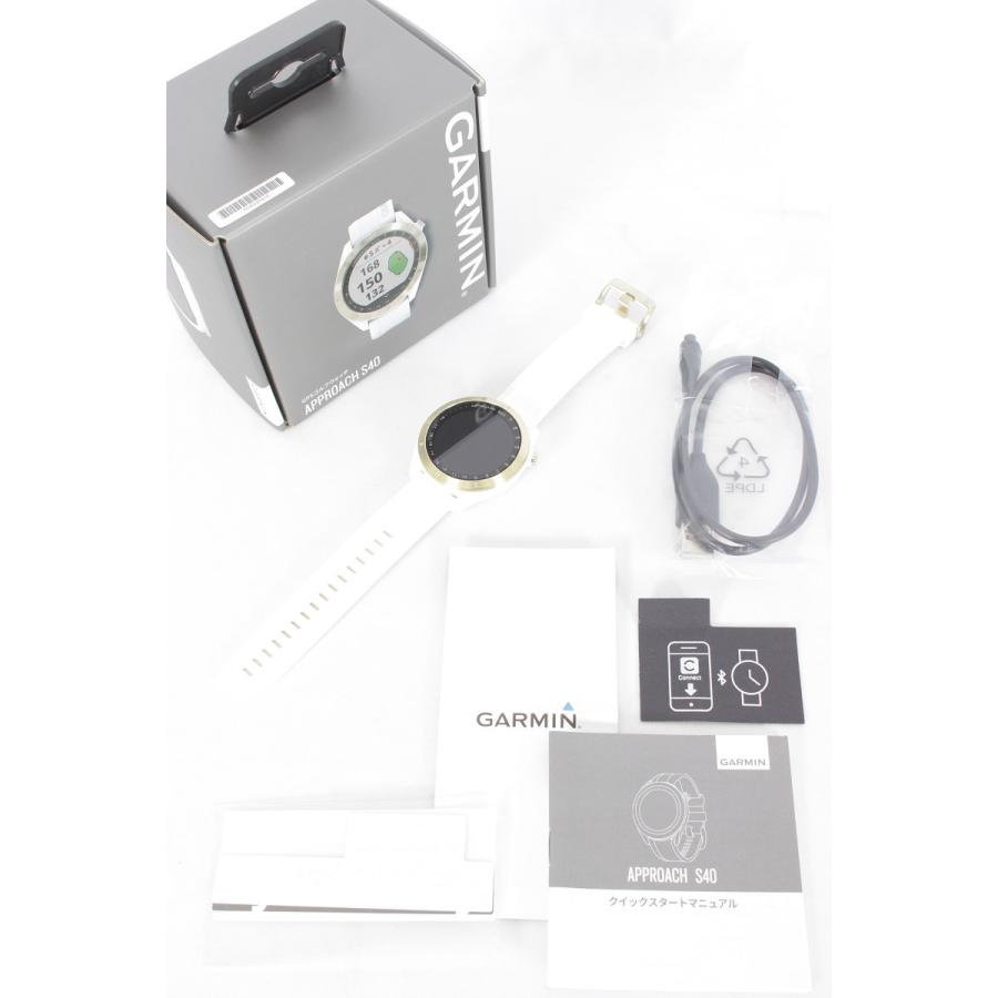 【美品】Garmin Approach S40 White 010-02140-22 GPS ゴルフウォッチ スマートウォッチ ガーミン | GARMIN