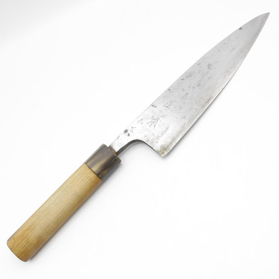 正本 秀 出刃包丁 八寸 栗型柄 刃渡り約240mm 和包丁 : リファン Yahoo