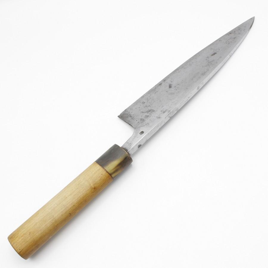 正本 秀 出刃包丁 八寸 栗型柄 刃渡り約240mm 和包丁 : リファン Yahoo