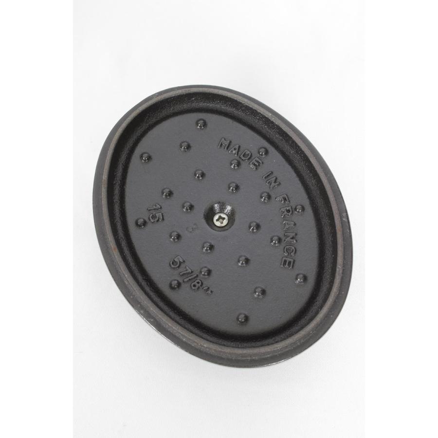 【美品】ストウブ ピコ ココット オーバル 15cm グレー 40509-477 両手鍋 ホーロー鍋 IH対応 Staub | ピコ・ココット | 06
