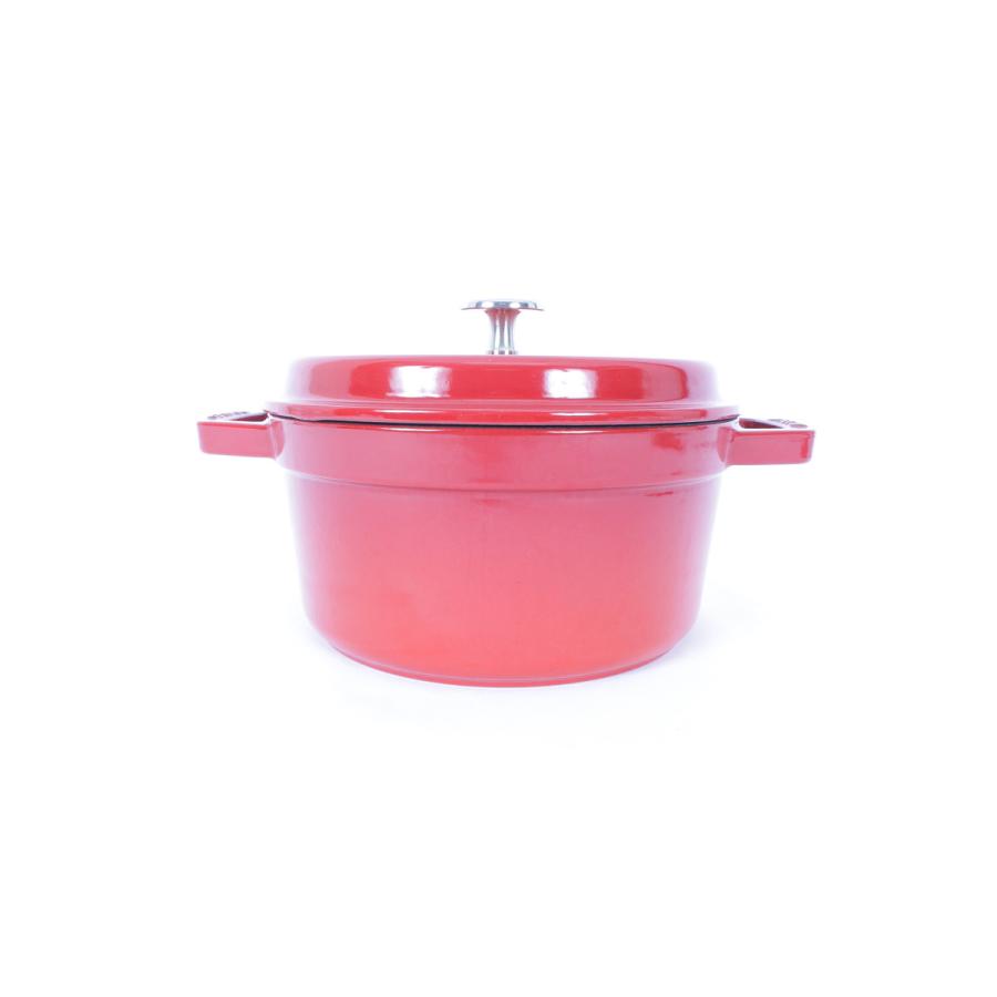 【美品】ストウブ ピコ・ココット ラウンド 20cm チェリー 40509-820-0 ホーロー鍋 | ピコ・ココット | 01