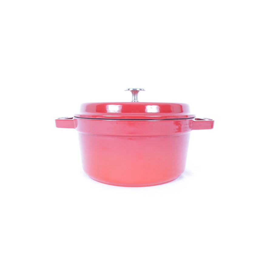 【美品】ストウブ ピコ・ココット ラウンド 20cm チェリー 40509-820-0 ホーロー鍋 | ピコ・ココット | 02