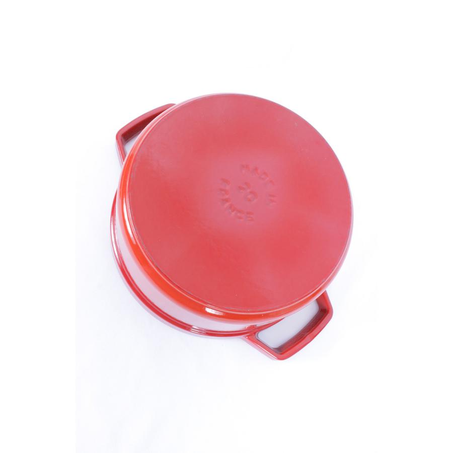 【美品】ストウブ ピコ・ココット ラウンド 20cm チェリー 40509-820-0 ホーロー鍋 | ピコ・ココット | 05