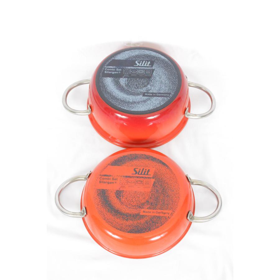 【新品未使用】シリット(Silit) 鍋セット コンビクック　 エナジーレッド Amazon.co.jp: シリット(Silit) 鍋セット コンビクック [ガラス